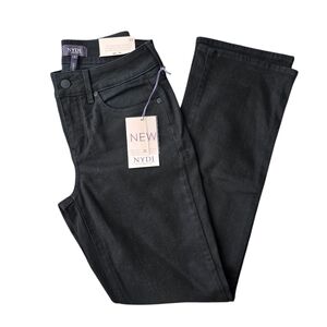 NYDJ Black Marilyn Straight Jeans With Lift Tuck Technology Size 2S NWT